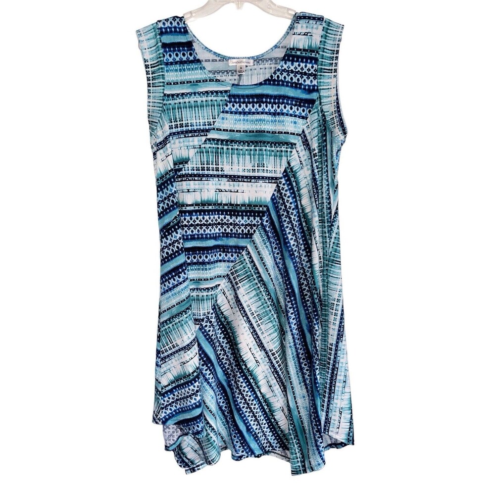 Women’s John Paul Richard’s Tank Boho Stretch Relaxed Knit Comfy Casual Top XL